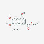 Structure of ethyl 4-hydroxy-8-isopropyl-6,7-diMethoxy-2-naphthoate