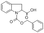 Structure of 1-[(BENZYLOXY)CARBONYL]-2-INDOLINECARBOXYLIC ACID