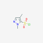 2,4-Dimethyl-2H-pyrazole-3-sulfonyl chloride结构式