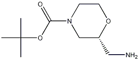 Structure of tert-butyl (2R)-2-(aminomethyl)morpholine-4-carboxylate
