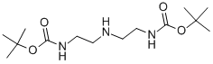 1,7-双-BOC-1,4,7-三氮杂庚烷结构式