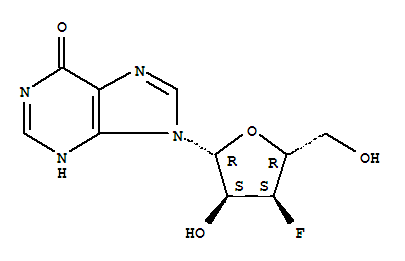 Structure of 3-deoxy-3-fluoroinosine