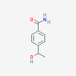 4-(1-hydroxyethyl)benzamide结构式