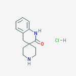 1'H-Spiro[piperidine-4,3'-quinolin]-2'(4'H)-one hydrochloride结构式