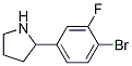 2-(4-bromo-3-fluorophenyl)pyrrolidine结构式