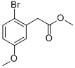 Structure of methyl 2-(2-bromo-5-methoxyphenyl)acetate