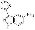 Structure of 3-(thiophen-2-yl)-1H-indazol-5-amine