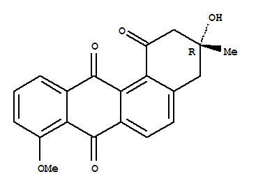 Structure of 3-hydroxy-8-methoxy-3-methyl-3,4-dihydrotetraphene-1,7,12(2H)-trione