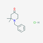 1-Benzyl-2,2-dimethylpiperidin-4-one hydrochloride结构式