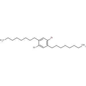 Structure of Benzene, 1,4-dibromo-2,5-dioctyl-