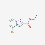 Ethyl 4-bromopyrazolo[1,5-a]pyridine-2-carboxylate结构式