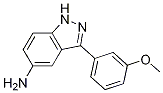 Structure of 3-(3-methoxyphenyl)-1H-indazol-5-amine