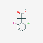 2-(2-chloro-6-fluorophenyl)-2-methylpropanoic Acid结构式