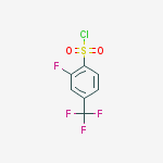 Structure of 2-Fluoro-4-(trifluoromethyl)benzene-1-sulfonyl chloride