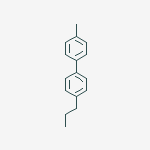 Structure of 4-methyl-4'-propyl-1,1'-biphenyl