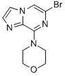 6-溴-8-吗啉咪唑并[1,2-A]吡嗪结构式