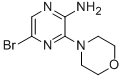 2-氨基-5-溴-3-吗啉-4-基吡嗪结构式