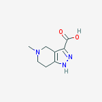 Structure of 5-METHYL-4,5,6,7-TETRAHYDRO-1H-PYRAZOLO[4,3-C]PYRIDINE-3-CARBOXYLIC ACID 95%