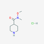 Structure of N-methoxy-n-methylpiperidine-4-carboxamide;hydrochloride