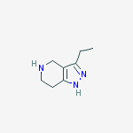 Structure of 3-ETHYL-4,5,6,7-TETRAHYDRO-1H-PYRAZOLO[4,3-C]PYRIDINE 95%