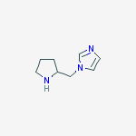 Structure of 1H-Imidazole, 1-(2-pyrrolidinylmethyl)-