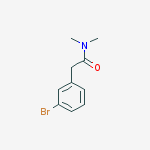 Structure of Benzeneacetamide, 3-bromo-N,N-dimethyl