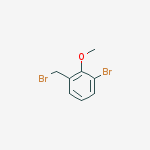 Structure of 1-bromo-3-(bromomethyl)-2-methoxybenzene