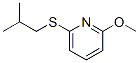 Structure of Pyridine,2-methoxy-6-[(2-methylpropyl)thio]-
