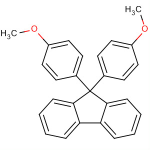 Structure of 9H-Fluorene, 9,9-bis(4-methoxyphenyl)-