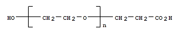 Structure of O-(2-CARBOXYETHYL)POLYETHYLENE GLYCOL 3,400