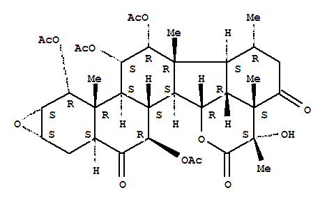 Structure of 1H-Oxireno[6',7']naphtho[1',2':7,8]fluoreno[9,1-bc]pyran,16,24-cycloergostan-26-oic acid deriv.