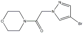 Structure of 1-(4-Morpholinyl)-2-(4-bromo-1H-pyrazol-1-yl)ethanone