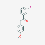 Structure of 1-(3-Fluorophenyl)-2-(4-methoxyphenyl)ethanone