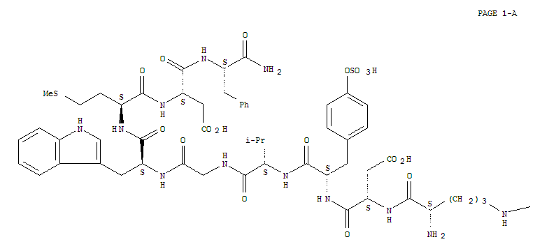Structure of Bolton Hunter-cholecystokinin nonapeptide