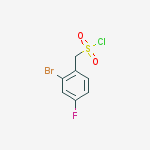 Structure of (2-bromo-4-fluorophenyl)methanesulfonyl Chloride