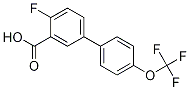 Structure of 2-Fluoro-5-(4-trifluoromethoxyphenyl)benzoic acid