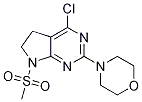 Structure of 4-(4-chloro-7-(Methylsulfonyl)-6,7-dihydro-5H-pyrrolo[2,3-d]pyriMidin-2-yl)Morpholine