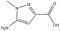 Structure of 1H-Pyrazole-3-carboxylicacid, 5-amino-1-methyl-