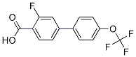 Structure of 2-Fluoro-4-(4-trifluoromethoxyphenyl)benzoic acid