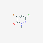 Structure of 4-bromo-6-chloro-2-methylpyridazin-3-one