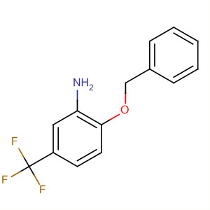 Structure of Benzenamine, 2-(phenylmethoxy)-5-(trifluoromethyl)-