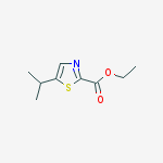 5-Isopropyl-thiazole-2-carboxylic acid ethyl ester结构式