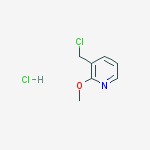 3-(Chloromethyl)-2-methoxypyridine hydrochloride结构式