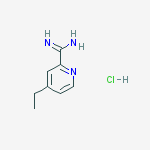 4-ETHYLPICOLINIMIDAMIDE HYDROCHLORIDE结构式