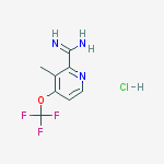 3-Methyl-4-(trifluoroMethoxy)picoliniMidaMide hydrochloride结构式