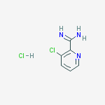Structure of 3-chloropyridine-2-carboximidamide,hydrochloride