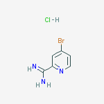 4-Bromopicolinimidamide hydrochloride结构式