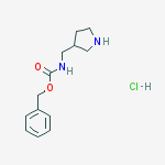 Structure of benzyl N-(pyrrolidin-3-ylmethyl)carbamate,hydrochloride