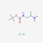 Structure of 1-N-BOC-propane-1,2-diamine-HCl