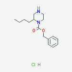 Structure of Benzyl 2-butylpiperazine-1-carboxylate hydrochloride